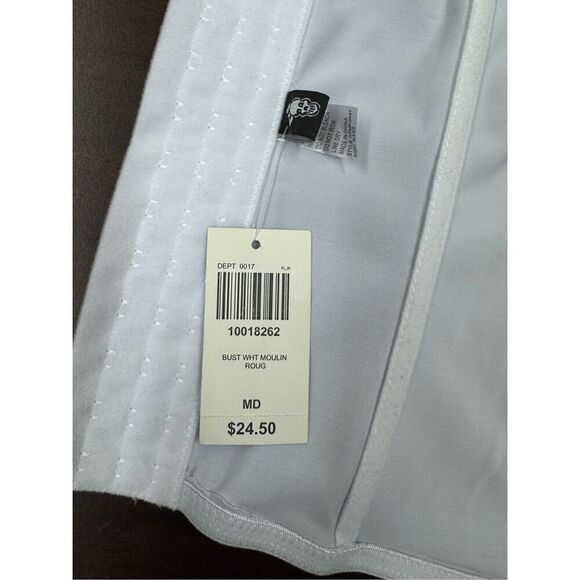 NWT Hot Topic Morbid Threads White Corset Size Medium - Picture 7 of 8